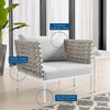 Virasat Outdoor Patio Seating Set 2 Chairs and 1 Table Set (White) Braided & Rope-VIRASAT FURNITURE & FURNISHING