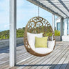 Virasat Single Seater Hanging Swing Without Stand For Balcony, Garden Swing (Tan)-VIRASAT FURNITURE & FURNISHING