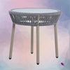 Virasat Outdoor Patio Seating Set 2 Chairs and 1 Table Set (Grey) Braided & Rope-VIRASAT FURNITURE & FURNISHING