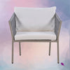 Virasat Outdoor Patio Seating Set 2 Chairs and 1 Table Set (Grey) Braided & Rope-VIRASAT FURNITURE & FURNISHING
