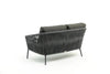 VIRASAT FURNITURE OUTDOOR SOFA 2 SEATER (DARK GREY) BRAIDED & ROPE