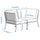 VIRASAT FURNITURE 2-SEATER OUTDOOR SOFA (WHITE/BEIGE)