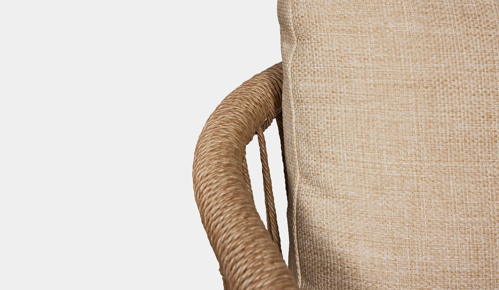 VIRASAT FURNITURE 2 SEATER ROPE OUTDOOR SOFA (WHITE)