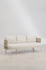 VIRASAT FURNITURE THREE SEATER OUTDOOR SOFA & BRAIDED ROPE