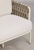 VIRASAT FURNITURE THREE SEATER OUTDOOR SOFA & BRAIDED ROPE