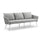 VIRASAT FURNITURE THREE SEATER OUTDOOR & ROPE SOFA