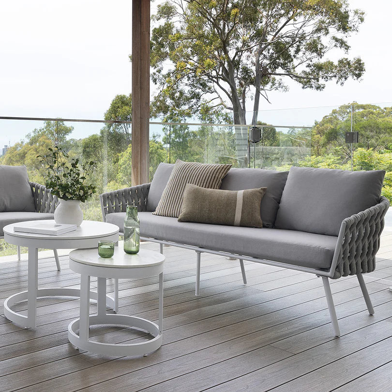 VIRASAT FURNITURE THREE SEATER OUTDOOR & ROPE SOFA