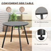Virasat Outdoor Patio Seating Set 2 Chairs and 1 Table Set (Black)-VIRASAT FURNITURE & FURNISHING