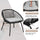 Virasat Outdoor Patio Seating Set 2 Chairs and 1 Table Set (Black)-VIRASAT FURNITURE & FURNISHING