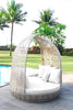 Virasat Outdoor Poolside Sunbed With Cushion Daybed (White)-VIRASAT FURNITURE & FURNISHING