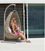Virasat Single Seater Hanging Swing With Stand For Balcony, Garden Swing (Silver)-VIRASAT FURNITURE & FURNISHING
