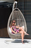 Virasat Single Seater Hanging Swing With Stand For Balcony, Garden Swing (Silver)-VIRASAT FURNITURE & FURNISHING