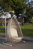 Virasat Single Seater Hanging Swing With Stand For Balcony, Garden Swing (Silver)-VIRASAT FURNITURE & FURNISHING