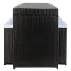 Virasat Outdoor Patio Bar Sets 6 Chairs and 1 Table (Black)-VIRASAT FURNITURE & FURNISHING