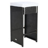 Virasat Outdoor Patio Bar Sets 6 Chairs and 1 Table (Black)-VIRASAT FURNITURE & FURNISHING