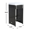 Virasat Outdoor Patio Bar Sets 6 Chairs and 1 Table (Black)-VIRASAT FURNITURE & FURNISHING