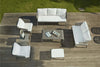 Virasat Outdoor Garden Balcony Sofa Set 3 Seater, 2 Seater, 2 Single Seater and 1 Center Table With 1 Side Table and 1 Ottoman Set (Grey)-VIRASAT FURNITURE & FURNISHING