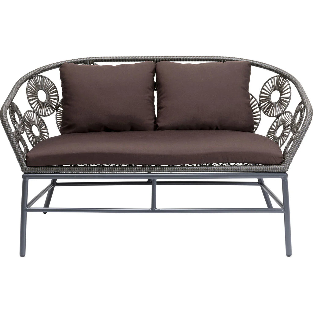 Virasat Outdoor Sofa Set 2 Seater, 1 Single Seater and 1 Center Table Set (Dark Brown)-VIRASAT FURNITURE & FURNISHING
