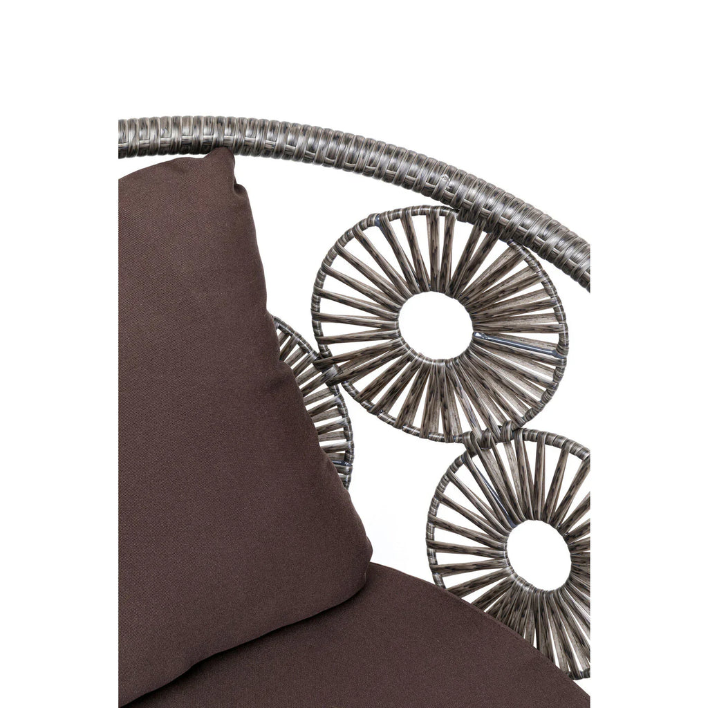 Virasat Outdoor Sofa Set 2 Seater, 1 Single Seater and 1 Center Table Set (Dark Brown)-VIRASAT FURNITURE & FURNISHING