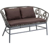 Virasat Outdoor Sofa Set 2 Seater, 1 Single Seater and 1 Center Table Set (Dark Brown)-VIRASAT FURNITURE & FURNISHING