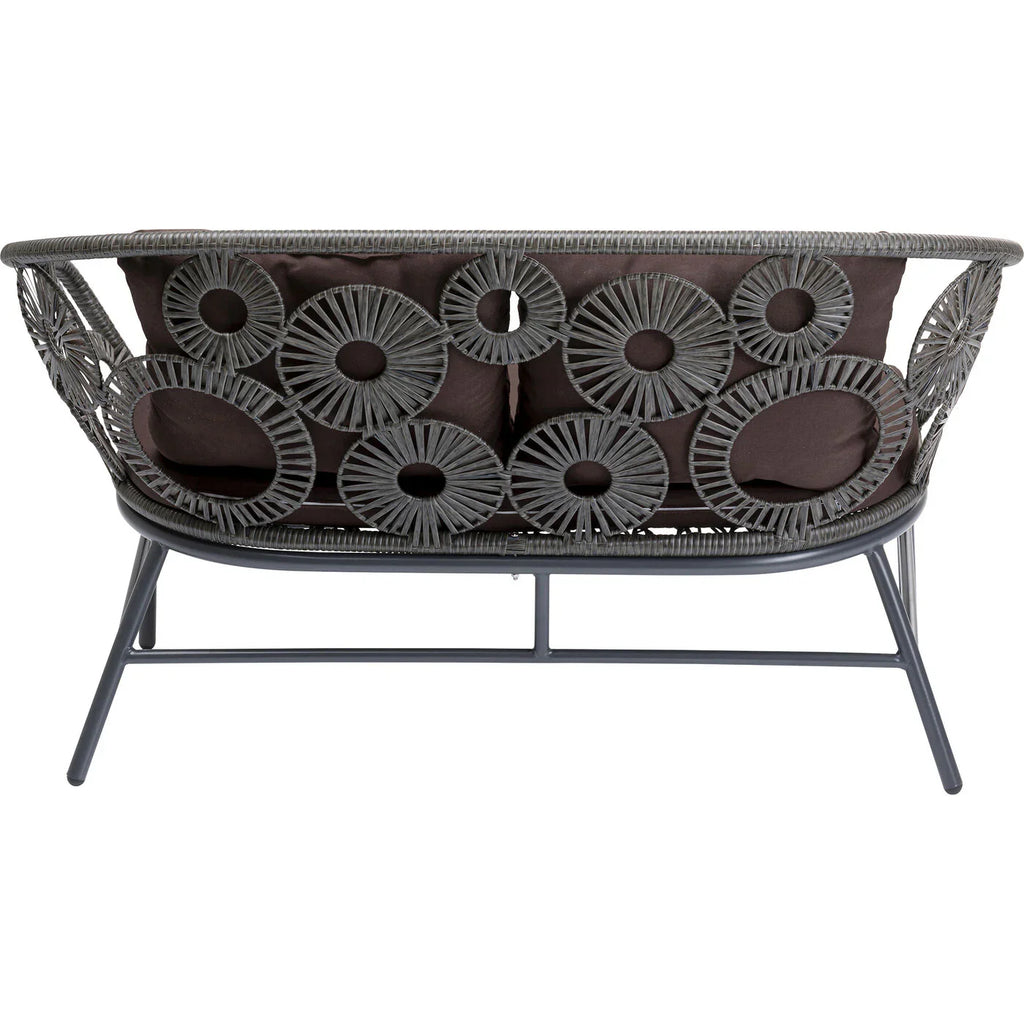 Virasat Outdoor Sofa Set 2 Seater, 1 Single Seater and 1 Center Table Set (Dark Brown)-VIRASAT FURNITURE & FURNISHING