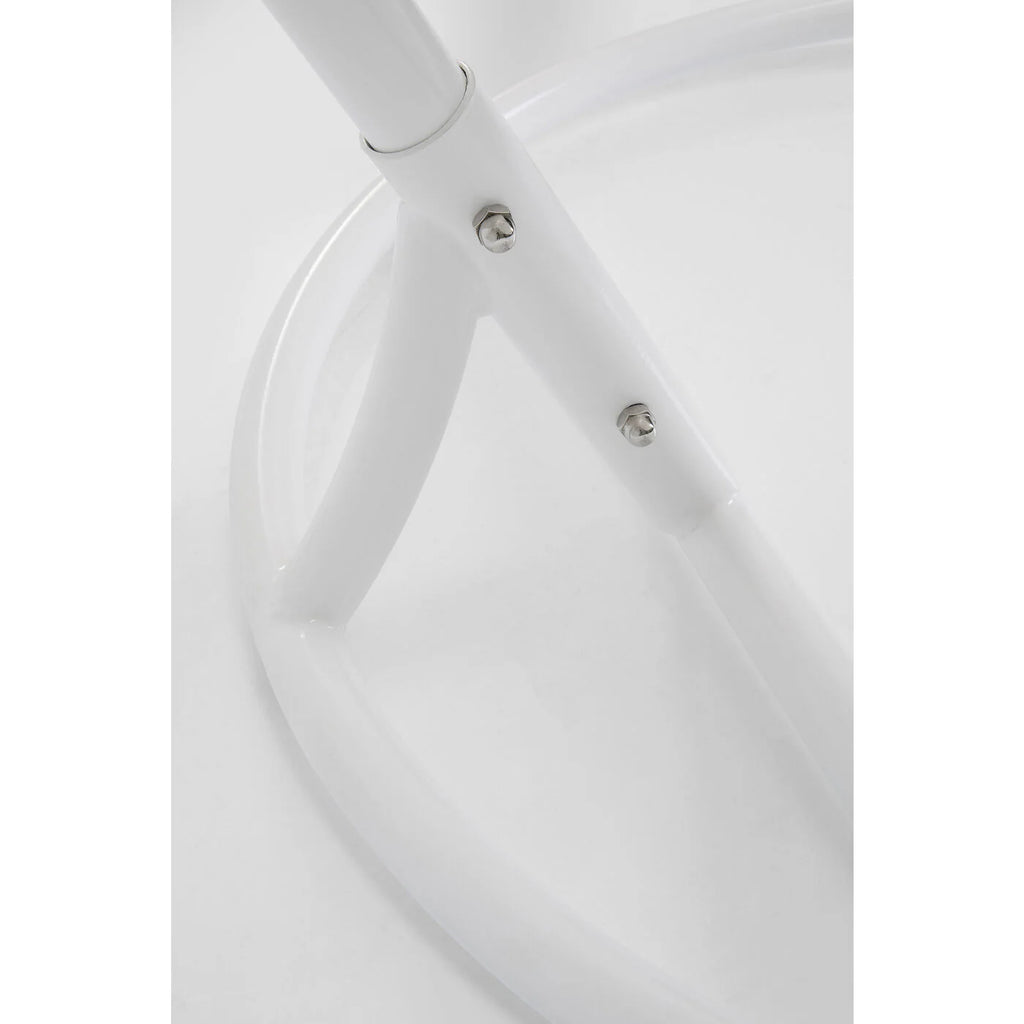 Virasat Single Seater Hanging Swing With Stand For Balcony, Garden (White)-VIRASAT FURNITURE & FURNISHING