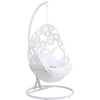 Virasat Single Seater Hanging Swing With Stand For Balcony, Garden (White)-VIRASAT FURNITURE & FURNISHING