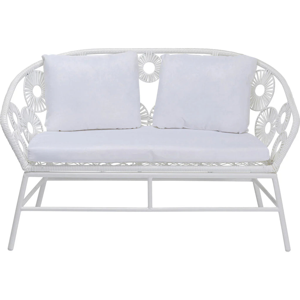 Virasat Outdoor Sofa Set 2 Seater, 1 Single Seater and 1 Center Table Set (White)-VIRASAT FURNITURE & FURNISHING