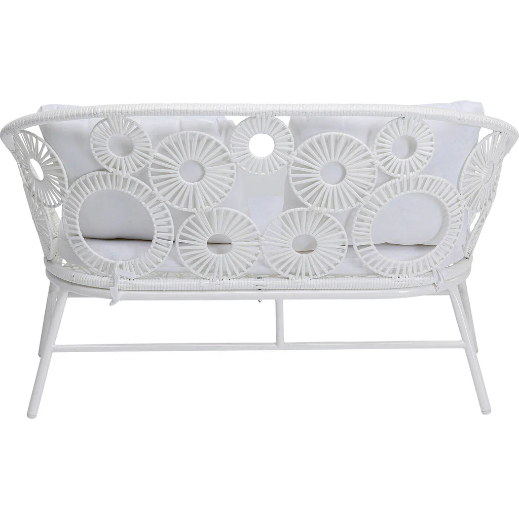 Virasat Outdoor Sofa Set 2 Seater, 1 Single Seater and 1 Center Table Set (White)-VIRASAT FURNITURE & FURNISHING