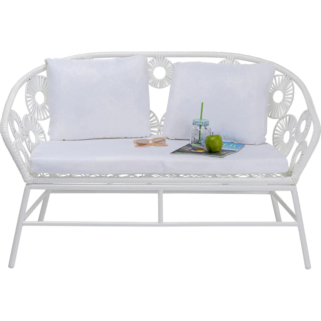 Virasat Marsh Outdoor Sofa Set 2 Seater, 1 Single Seater and 1 Center Table Set (White)