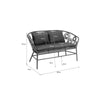 Virasat Outdoor Sofa Set 2 Seater, 1 Single Seater and 1 Center Table Set (White)-VIRASAT FURNITURE & FURNISHING