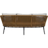 Virasat Outdoor Sofa Set 3 Seater, 2 Single Seater and 1 Center Table Set (Khaki) Braided & Rope-VIRASAT FURNITURE & FURNISHING