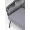 Virasat Outdoor Sofa Set 3 Seater , 2 Single seater and 1 Center Table Set (Dark grey) Braided & Rope-VIRASAT FURNITURE & FURNISHING