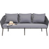Virasat Outdoor Sofa Set 3 Seater , 2 Single seater and 1 Center Table Set (Dark grey) Braided & Rope-VIRASAT FURNITURE & FURNISHING