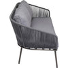 Virasat Outdoor Sofa Set 3 Seater , 2 Single seater and 1 Center Table Set (Dark grey) Braided & Rope-VIRASAT FURNITURE & FURNISHING