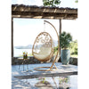 Virasat Single Seater Hanging Swing With Stand For Balcony, Garden (Khaki)-VIRASAT FURNITURE & FURNISHING