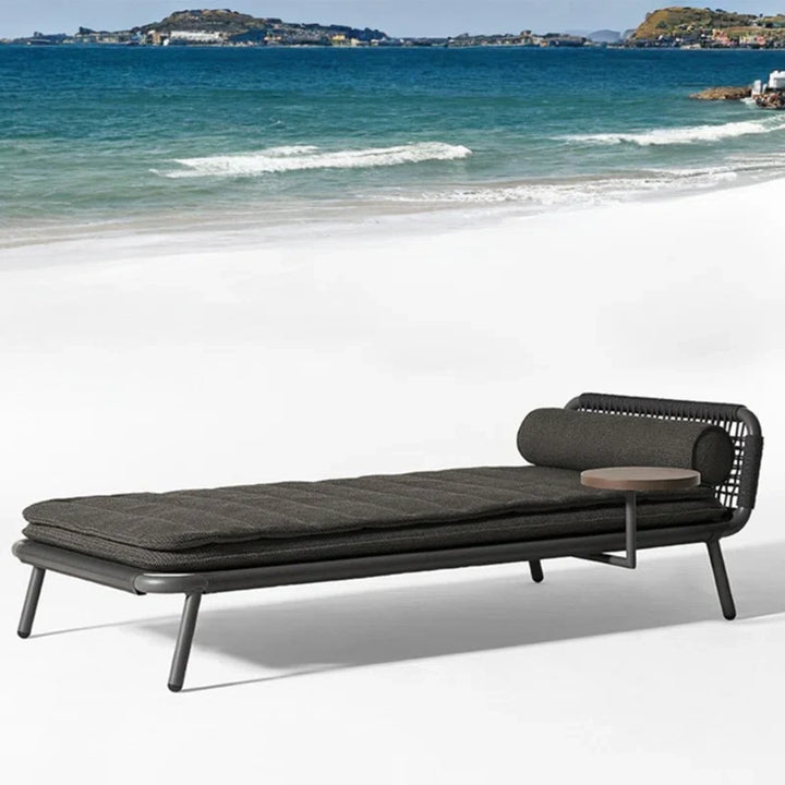 Virasat Outdoor Swimming Poolside Lounger (GREY) Braided & Rope