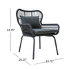 Virasat Outdoor Patio Seating Set 2 Chairs and 1 Table Set-VIRASAT FURNITURE & FURNISHING