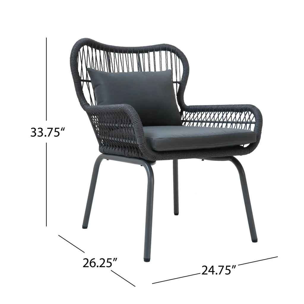 Virasat Outdoor Patio Seating Set 2 Chairs and 1 Table Set-VIRASAT FURNITURE & FURNISHING