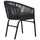 Virasat Outdoor Patio Seating Set 2 Chairs 1 Table Black-VIRASAT FURNITURE & FURNISHING