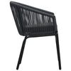 VIRASAT FURNITURE NITRA OUTDOOR PATIO SEATING SET 2 CHAIRS AND 1 TABLE SET (BLACK)