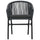 VIRASAT FURNITURE NITRA OUTDOOR PATIO SEATING SET 2 CHAIRS AND 1 TABLE SET (BLACK)
