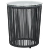 Virasat Outdoor Patio Seating Set 2 Chairs 1 Table Black-VIRASAT FURNITURE & FURNISHING