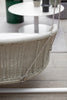 VIRASAT FURNITURE SINGLE SEATER HANGING SWING WITHOUT STAND FOR BALCONY & GARDEN SWING (CREAM) BRAIDED & ROPE
