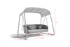 Virasat Double Seater Hanging Swing With Stand For Balcony, Garden Swing (Dark Grey)-VIRASAT FURNITURE & FURNISHING