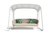 Virasat Double Seater Hanging Swing With Stand For Balcony, Garden Swing (White + Beige)-VIRASAT FURNITURE & FURNISHING