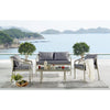 Virasat Outdoor Garden Balcony Sofa Set 2 Seater, 2 Single Seater and 1 Center Table Set (Cream)-VIRASAT FURNITURE & FURNISHING