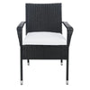 Virasat Outdoor Patio Seating Set 4 Chairs and 1 Table Set (Black)-VIRASAT FURNITURE & FURNISHING
