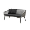 Virasat Outdoor Garden Balcony Sofa Set 2 Seater, 2 Single seater and 1 Center Table Set, Braid & Rope (Dark Grey)-VIRASAT FURNITURE & FURNISHING