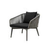 Virasat Outdoor Garden Balcony Sofa Set 2 Seater, 2 Single seater and 1 Center Table Set, Braid & Rope (Dark Grey)-VIRASAT FURNITURE & FURNISHING